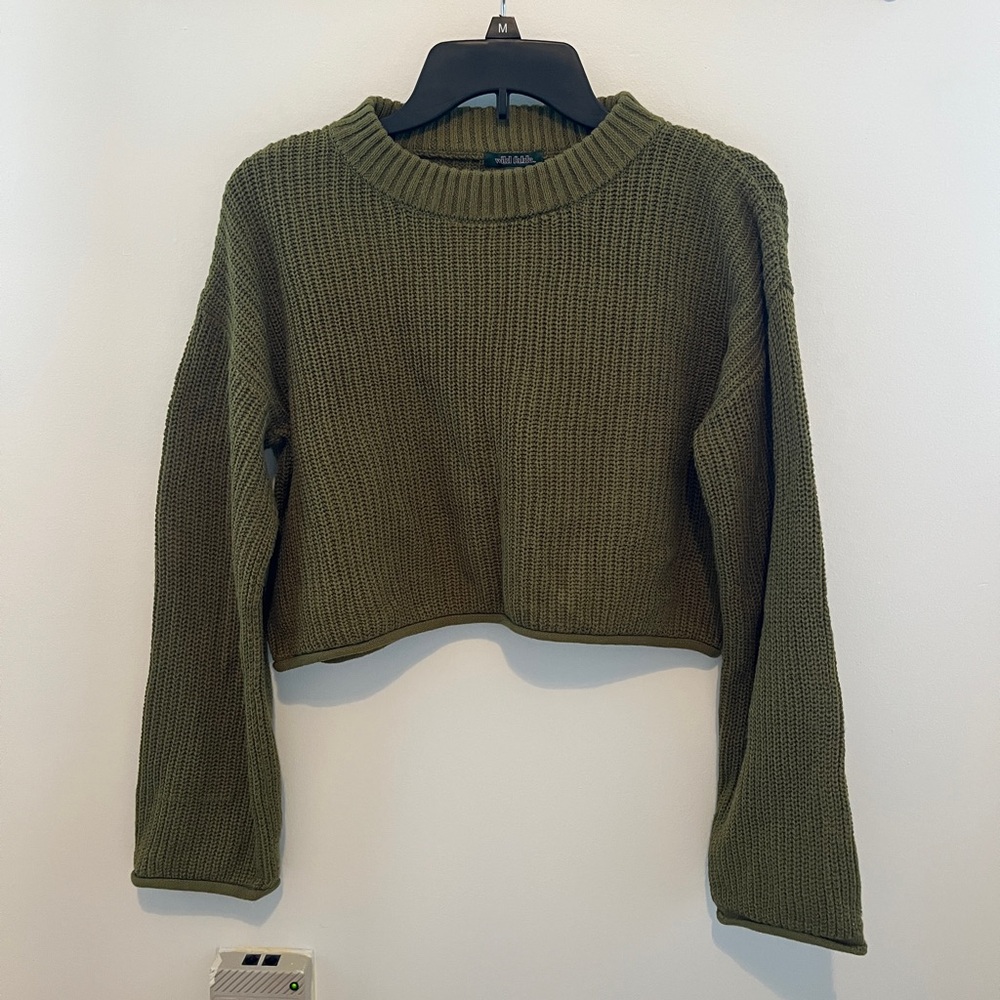 Olive Green Knit Sweater